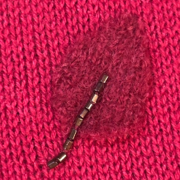 Red Cardigan Sweater - Picture 6 of 6